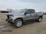 2021 Chevrolet Silverado 1500 Custom z VIN 1GCRYBEH9MZ140835, wystawiony jako Copart lot #86516254 z przebiegiem 99 088 mil mil oraz Szkoda całkowita • Salvage title. Historia ofert i sprzedaży dostępna na DreamBid. Obrazek 1.