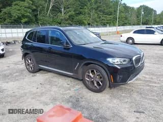 ✅ 2024 BMW X3 sDrive30i • VIN: WBX47DP09RN262516 • Lot: 43079778. Listed on IAAI with 34,000 mi. Free auction sales archive from the USA and detailed vehicle history report at DreamBid. Image 1.