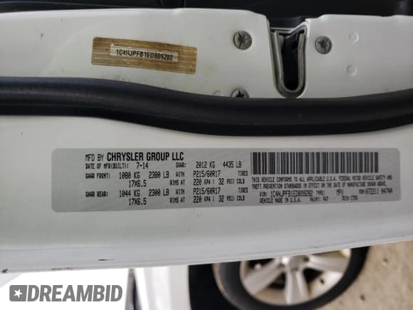 ✅ 2014 Jeep Patriot Latitude • VIN: 1C4NJPFB1ED889282 • Lot: 52318265. Listed on Copart with 122,271 mi. Free auction sales archive from the USA and detailed vehicle history report at DreamBid. Image 13.