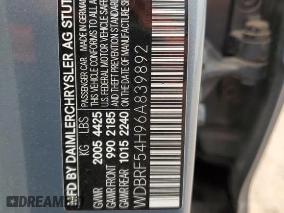 ✅ 2006 Mercedes-Benz C 280 Luxury • VIN: WDBRF54H96A839892 • Lot: 47498505. Wystawiony na Copart z przebiegiem 130 104 mil. Bezpłatny archiwum sprzedaży aukcyjnych z USA i szczegółowy raport historii pojazdu na DreamBid. Zdjęcie 12.