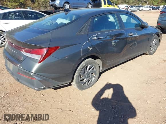 2024 Hyundai Elantra SEL with VIN KMHLM4DG1RU655074, listed as a IAAI auction lot 43604825 with 64,736 mi miles and . Bid and sale history available at DreamBid. Image 4.