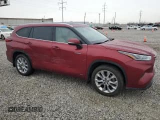 ✅ 2020 Toyota Highlander Hybrid Limited • VIN: 5TDDBRCH7LS006199 • Lot: 93274785. Listed on Copart with 93,756 mi. Free auction sales archive from the USA and detailed vehicle history report at DreamBid. Image 4.