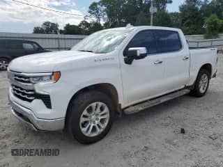 2024 Chevrolet Silverado 1500 LTZ with VIN 2GCUDGED3R1257939, listed as a Copart auction lot 71224855 with 30,638 mi miles and Salvage title. Bid and sale history available at DreamBid. Image 1.
