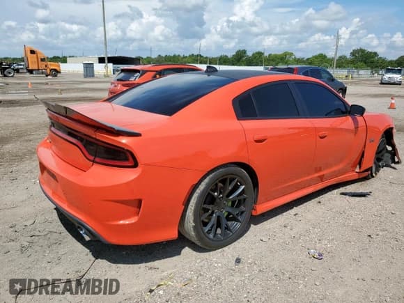 ✅ 2018 Dodge Charger R/T Scat Pack • VIN: 2C3CDXGJ4JH289992 • Lot: 68255415. Listed on Copart with 75,442 mi. Free auction sales archive from the USA and detailed vehicle history report at DreamBid. Image 3.