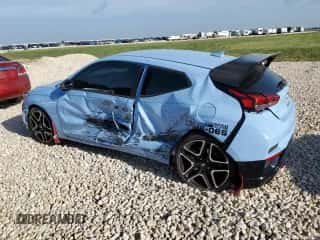 2019 Hyundai Veloster N z VIN KMHT36AH0KU001698, wystawiony jako Copart lot #63129924 z przebiegiem 33 562 mil mil oraz Szkoda całkowita • Salvage title. Historia ofert i sprzedaży dostępna na DreamBid. Obrazek 2.