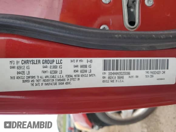 2009 Dodge Caliber SXT с VIN 1B3HB48A29D259386, выставлен на аукционе Copart как лот 68329624 с пробегом 155 542 миль миль и Списание • Salvage title. История ставок и продаж доступна на DreamBid. Изображение 13.