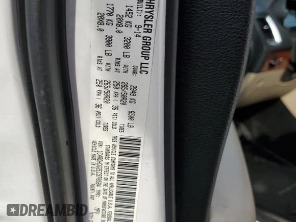 ✅ 2014 Dodge Durango Limited • VIN: 1C4RDHDG2EC970584 • Лот: 86857825. Опубликован ранее на Copart с пробегом 130 143 миль. Бесплатный доступ к архиву аукционных продаж из США и подробный отчёт об истории автомобиля на DreamBid. Изображение 13.