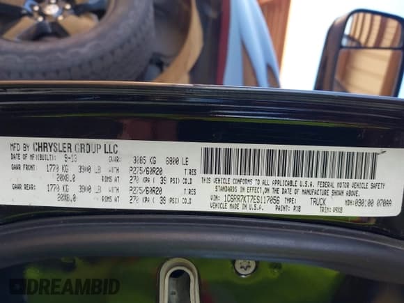 ✅ 2014 Ram 1500 Express • VIN: 1C6RR7KT7ES117056 • Lot: 43397098. Listed on IAAI with 150,197 mi. Free auction sales archive from the USA and detailed vehicle history report at DreamBid. Image 9.