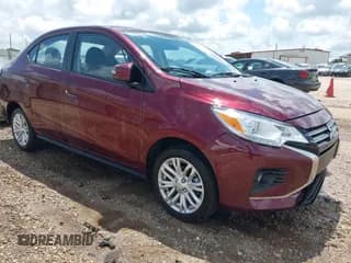 ✅ 2024 Mitsubishi Mirage SE • VIN: ML32FVFJ1RHF20264 • Lot: 42462223. Listed on IAAI with 3,438 mi. Free auction sales archive from the USA and detailed vehicle history report at DreamBid. Image 1.