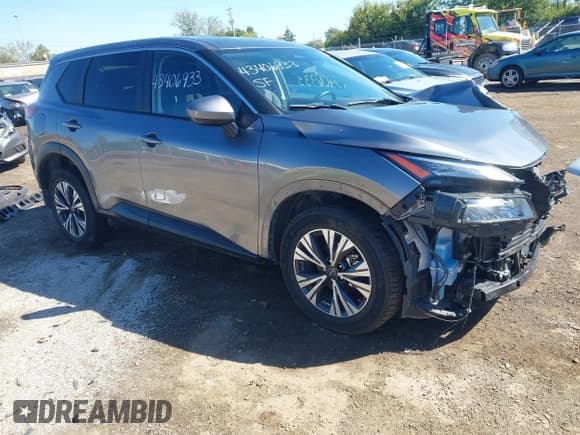 ✅ 2023 Nissan Rogue SV • VIN: JN8BT3BBXPW356905 • Lot: 43406933. Listed on IAAI with 42,721 mi. Free auction sales archive from the USA and detailed vehicle history report at DreamBid. Image 1.