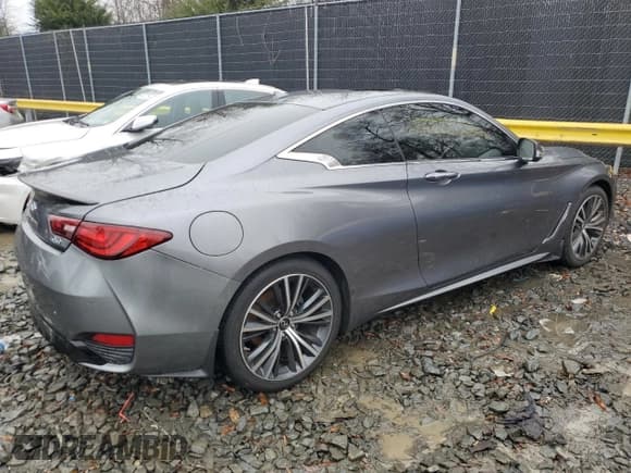 ✅ 2021 Infiniti Q60 Luxe • VIN: JN1EV7KL6MM470350 • Lot: 84838574. Listed on Copart with 27,374 mi. Free auction sales archive from the USA and detailed vehicle history report at DreamBid. Image 3.