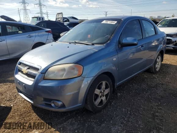 2007 Chevrolet Aveo LT z VIN KL1TG56637B112976, wystawiony jako Copart lot #79971564 z przebiegiem 155 016 mil mil oraz Szkoda całkowita • Salvage title. Historia ofert i sprzedaży dostępna na DreamBid. Obrazek 1.