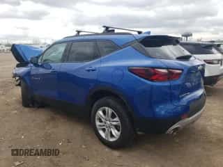 2019 Chevrolet Blazer with VIN 3GNKBGRS1KS644383, listed as a Copart auction lot 51079654 with 42,140 mi miles and . Bid and sale history available at DreamBid. Image 2.