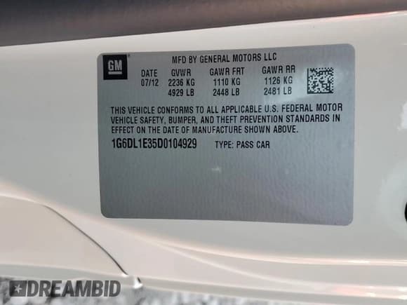 ✅ 2013 Cadillac CTS Performance • VIN: 1G6DL1E35D0104929 • Lot: 84181234. Wystawiony na Copart z przebiegiem 84 151 mil. Bezpłatny archiwum sprzedaży aukcyjnych z USA i szczegółowy raport historii pojazdu na DreamBid. Zdjęcie 12.