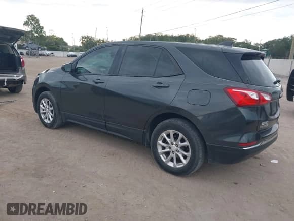 ✅ 2018 Chevrolet Equinox LS • VIN: 2GNAXHEV8J6105629 • Lot: 43307488. Listed on IAAI with 159,507 mi. Free auction sales archive from the USA and detailed vehicle history report at DreamBid. Image 3.