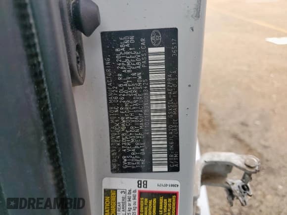 ✅ 2022 Toyota Avalon Limited • VIN: 4T1DZ1FB3NU083425 • Лот: 92040755. Опубликован ранее на Copart с пробегом 60 281 миль. Бесплатный доступ к архиву аукционных продаж из США и подробный отчёт об истории автомобиля на DreamBid. Изображение 12.