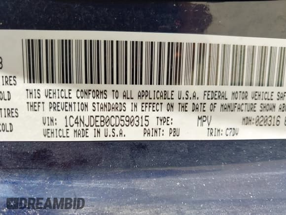 ✅ 2012 Jeep Compass Latitude • VIN: 1C4NJDEB0CD590315 • Lot: 42630408. Wystawiony na IAAI z przebiegiem 87 453 mil. Bezpłatny archiwum sprzedaży aukcyjnych z USA i szczegółowy raport historii pojazdu na DreamBid. Zdjęcie 9.