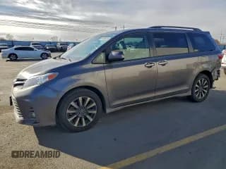 ✅ 2018 Toyota Sienna XLE • VIN: 5TDDZ3DC9JS209779 • Lot: 94101335. Listed on Copart with 59,772 mi. Free auction sales archive from the USA and detailed vehicle history report at DreamBid. Image 1.