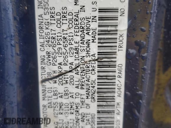 ✅ 2008 Toyota Tacoma • VIN: 5TEUU42N98Z535880 • Lot: 89721905. Wystawiony na Copart z przebiegiem 158 220 mil. Bezpłatny archiwum sprzedaży aukcyjnych z USA i szczegółowy raport historii pojazdu na DreamBid. Zdjęcie 12.