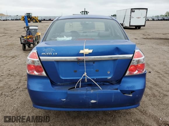 ✅ 2009 Chevrolet Aveo 1LT • VIN: KL1TD56E69B379709 • Lot: 57611735. Wystawiony na Copart z przebiegiem 139 457 mil. Bezpłatny archiwum sprzedaży aukcyjnych z USA i szczegółowy raport historii pojazdu na DreamBid. Zdjęcie 6.