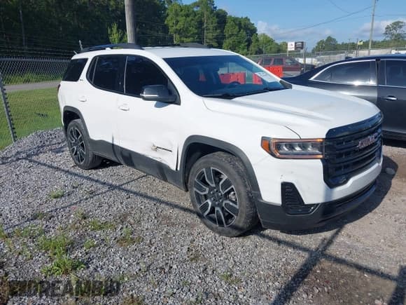 ✅ 2021 GMC Acadia SLE • VIN: 1GKKNKLA4MZ175268 • Lot: 42542444. Listed on IAAI with 65,098 mi. Free auction sales archive from the USA and detailed vehicle history report at DreamBid. Image 1.