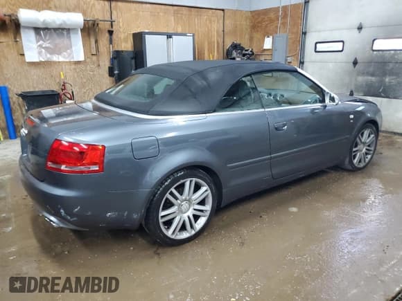 ✅ 2007 Audi S4 • VIN: WUARL48H27K901209 • Lot: 70796354. Listed on Copart with 65,403 mi. Free auction sales archive from the USA and detailed vehicle history report at DreamBid. Image 3.