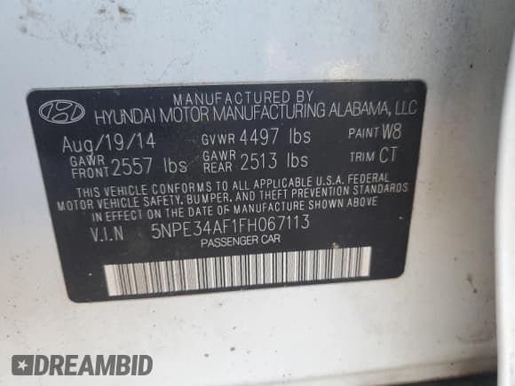 ✅ 2015 Hyundai Sonata Limited • VIN: 5NPE34AF1FH067113 • Лот: 91162965. Опубликован ранее на Copart с пробегом 163 572 миль. Бесплатный доступ к архиву аукционных продаж из США и подробный отчёт об истории автомобиля на DreamBid. Изображение 13.