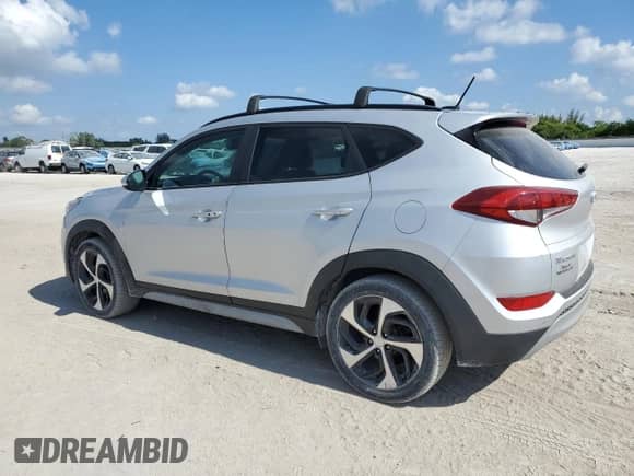 2017 Hyundai Tucson Night Edition with VIN KM8J3CA28HU565173, listed as a Copart auction lot 65820185 with 105,833 mi miles and Clean title. Bid and sale history available at DreamBid. Image 2.