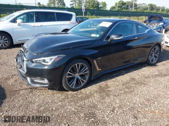 ✅ 2017 Infiniti Q60 Premium • VIN: JN1EV7EL1HM550270 • Lot: 42638824. Listed on IAAI with 47,400 mi. Free auction sales archive from the USA and detailed vehicle history report at DreamBid. Image 2.