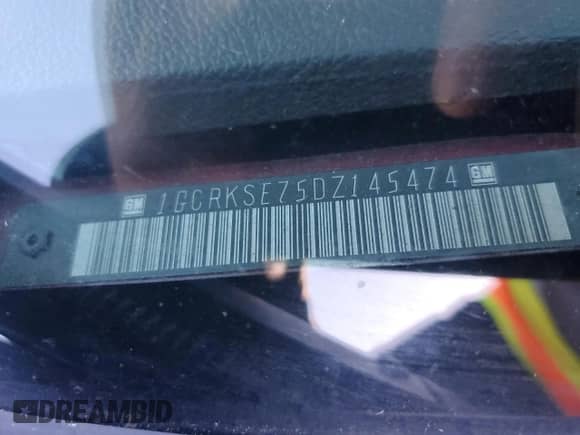 2013 Chevrolet Silverado 1500 LT with VIN 1GCRKSE75DZ145474, listed as a Copart auction lot 89528575 with 117,242 mi miles and Clean title. Bid and sale history available at DreamBid. Image 12.