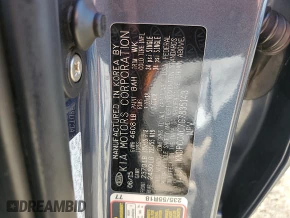 ✅ 2016 Kia Sportage EX • VIN: KNDPCCAC7G7835143 • Lot: 81485125. Wystawiony na Copart z przebiegiem 171 249 mil. Bezpłatny archiwum sprzedaży aukcyjnych z USA i szczegółowy raport historii pojazdu na DreamBid. Zdjęcie 13.