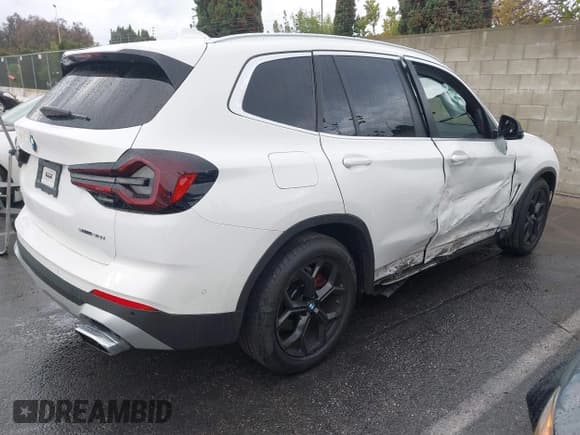 ✅ 2023 BMW X3 sDrive30i • VIN: 5UX43DP00P9P98199 • Lot: 43441756. Listed on IAAI with 32,516 mi. Free auction sales archive from the USA and detailed vehicle history report at DreamBid. Image 4.