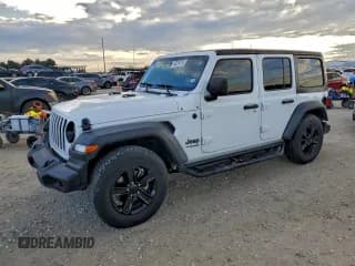 ✅ 2021 Jeep Wrangler Unlimited Sport S • VIN: 1C4HJXDN9MW647790 • Лот: 93259745. Опубликован ранее на Copart с пробегом 43 265 миль. Бесплатный доступ к архиву аукционных продаж из США и подробный отчёт об истории автомобиля на DreamBid. Изображение 1.