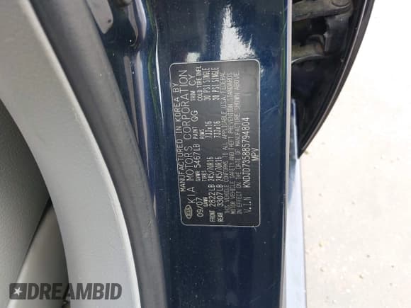 ✅ 2008 Kia Sorento LX • VIN: KNDJD735885794804 • Лот: 42140876. Опубликован ранее на IAAI с пробегом 157 259 миль. Бесплатный доступ к архиву аукционных продаж из США и подробный отчёт об истории автомобиля на DreamBid. Изображение 9.