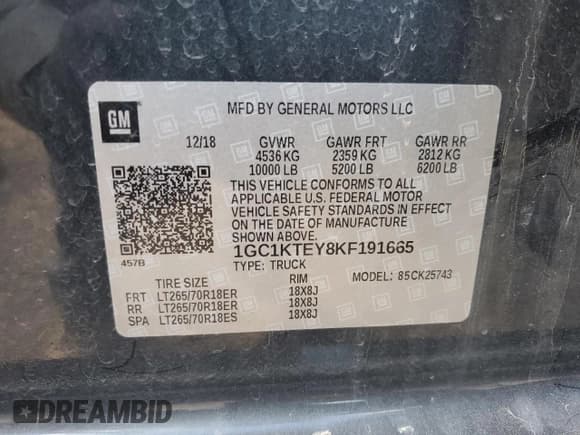 ✅ 2019 Chevrolet Silverado 2500HD LTZ • VIN: 1GC1KTEY8KF191665 • Lot: 86160505. Wystawiony na Copart z przebiegiem 90 612 mil. Bezpłatny archiwum sprzedaży aukcyjnych z USA i szczegółowy raport historii pojazdu na DreamBid. Zdjęcie 13.