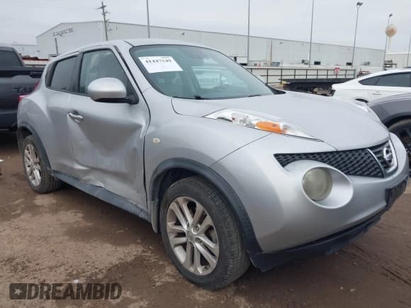 ✅ 2013 Nissan Juke SV • VIN: JN8AF5MR8DT207608 • Lot: 41447549. Listed on IAAI with 109,227 mi. Free auction sales archive from the USA and detailed vehicle history report at DreamBid. Image 1.