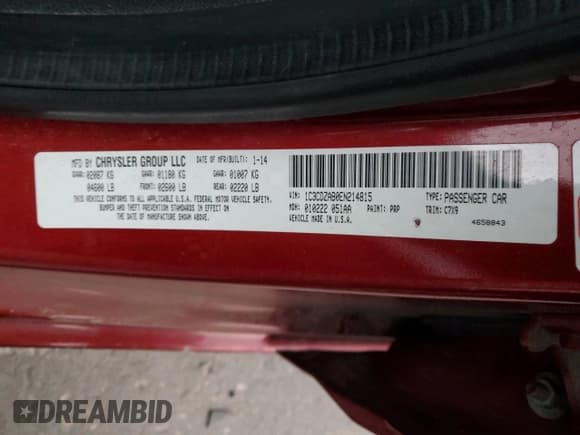 ✅ 2014 Dodge Avenger SE • VIN: 1C3CDZAB0EN214815 • Лот: 79030264. Опубликован ранее на Copart с пробегом 136 995 миль. Бесплатный доступ к архиву аукционных продаж из США и подробный отчёт об истории автомобиля на DreamBid. Изображение 12.