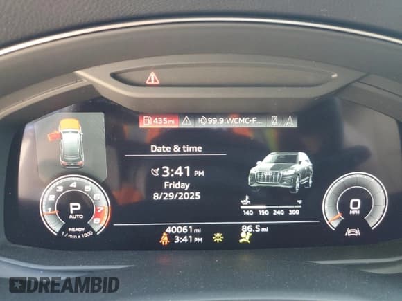 ✅ 2021 Audi Q7 Premium • VIN: WA1AJAF72MD017189 • Lot: 70919505. Listed on Copart with 40,061 mi. Free auction sales archive from the USA and detailed vehicle history report at DreamBid. Image 9.