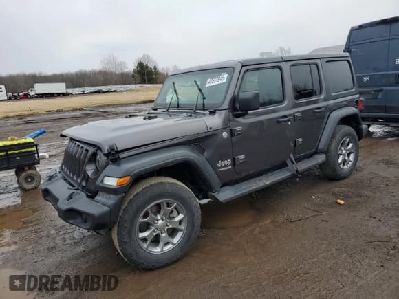 ✅ 2020 Jeep Wrangler Unlimited Sport S • VIN: 1C4HJXDN7LW286915 • Lot: 51834275. Listed on Copart with 33,129 mi. Free auction sales archive from the USA and detailed vehicle history report at DreamBid. Image 1.