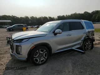 2024 Hyundai Palisade SEL с VIN KM8R4DGE5RU670701, выставлен на аукционе Copart как лот 61448535 с пробегом 11 268 миль миль и Списание • Salvage title. История ставок и продаж доступна на DreamBid. Изображение 1.