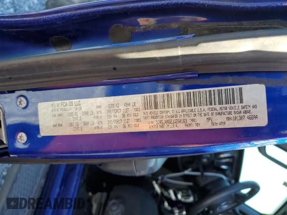 ✅ 2018 Jeep Wrangler Sport • VIN: 1C4GJXAG2JW280163 • Lot: 83984915. Listed on Copart with 73,303 mi. Free auction sales archive from the USA and detailed vehicle history report at DreamBid. Image 14.