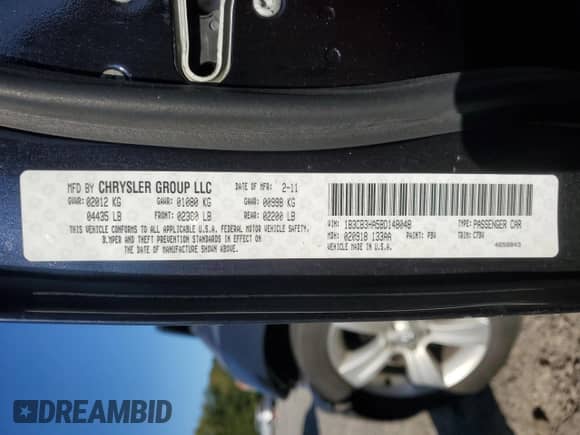 2011 Dodge Caliber Mainstreet с VIN 1B3CB3HA5BD148048, выставлен на аукционе Copart как лот 75441734 с пробегом Не указан миль и Списание • Salvage title. История ставок и продаж доступна на DreamBid. Изображение 15.