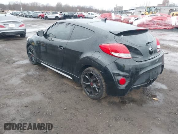 ✅ 2014 Hyundai Veloster Turbo • VIN: KMHTC6AE9EU197022 • Lot: 43800902. Listed on IAAI with 155,258 mi. Free auction sales archive from the USA and detailed vehicle history report at DreamBid. Image 3.