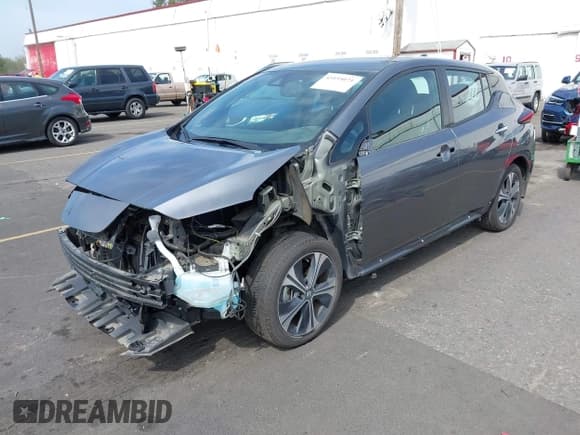 ✅ 2021 Nissan LEAF SV • VIN: 1N4AZ1CV5MC556404 • Лот: 43155071. Опубликован ранее на IAAI с пробегом 78 943 миль. Бесплатный доступ к архиву аукционных продаж из США и подробный отчёт об истории автомобиля на DreamBid. Изображение 2.