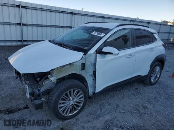 2018 Hyundai Kona SEL with VIN KM8K2CAA2JU130427, listed as a Copart auction lot 75738634 with 110,135 mi miles and Salvage title. Bid and sale history available at DreamBid. Image 1.
