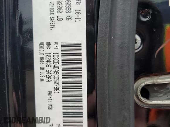 ✅ 2012 Dodge Caliber SXT • VIN: 1C3CDWDA9CD507861 • Лот: 78357864. Опубликован ранее на Copart с пробегом 80 096 миль. Бесплатный доступ к архиву аукционных продаж из США и подробный отчёт об истории автомобиля на DreamBid. Изображение 13.