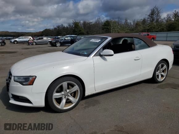 ✅ 2013 Audi A5 Premium • VIN: WAUCFAFH6DN017633 • Lot: 82250635. Listed on Copart with 75,327 mi. Free auction sales archive from the USA and detailed vehicle history report at DreamBid. Image 1.