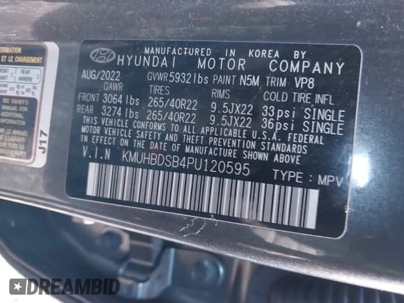 ✅ 2023 Genesis GV80 • VIN: KMUHBDSB4PU120595 • Lot: 43857842. Wystawiony na IAAI z przebiegiem 17 480 mil. Bezpłatny archiwum sprzedaży aukcyjnych z USA i szczegółowy raport historii pojazdu na DreamBid. Zdjęcie 9.