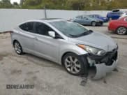 ✅ 2013 Hyundai Elantra GLS • VIN: KMHDH4AE9DU578717 • Lot: 89699395. Listed on Copart with 258,108 mi. Free auction sales archive from the USA and detailed vehicle history report at DreamBid. Image 4.