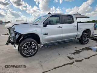 2020 Chevrolet Silverado 1500 RST with VIN 3GCPWDED2LG374478, listed as a Copart auction lot 81321565 with 91,846 mi miles and Salvage title. Bid and sale history available at DreamBid. Image 1.